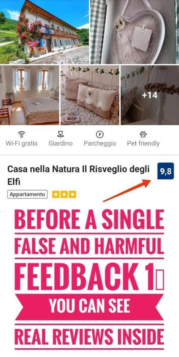 Casa Nella Natura Il Risveglio Degli Elfi Pedavena Exterior foto